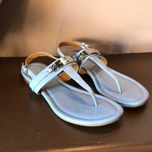Cornflower blue COACH sandals